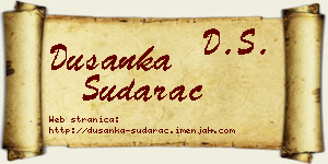 Dušanka Sudarac vizit kartica